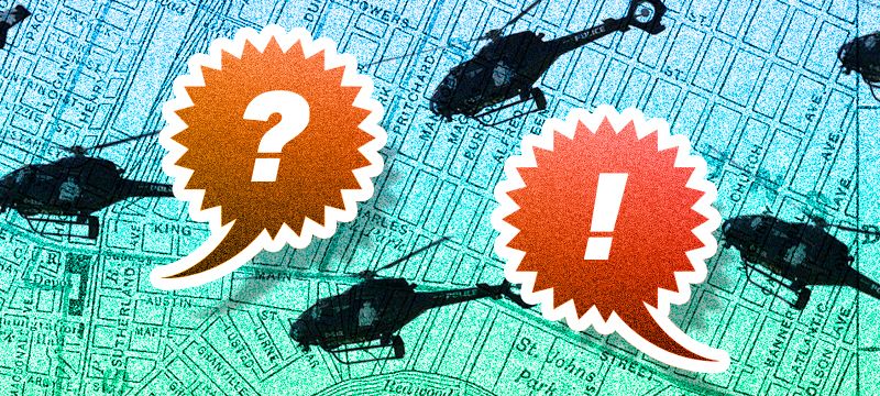 Where pigs fly: Community data collection about the Winnipeg police helicopter